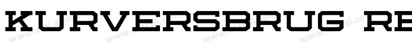 Kurversbrug Regular字体转换